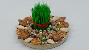 3D model Samani- Realistic Novruz khoncha 3D Model