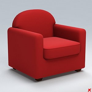 3d model armchair chair