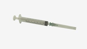 3D vaccine syringe model
