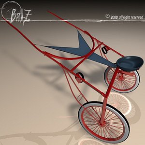 3d model racing sulky