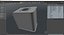 Empty Rectangular White Aquarium
