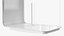 Empty Rectangular White Aquarium