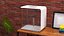 Empty Rectangular White Aquarium