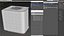 Empty Rectangular White Aquarium