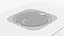 Empty Rectangular White Aquarium