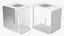 Empty Rectangular White Aquarium