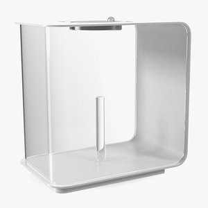 Empty Rectangular White Aquarium