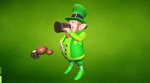 3d leprachaun games unity model