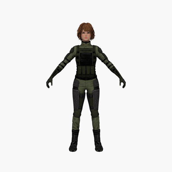 Warrior Tatiana 3D model
