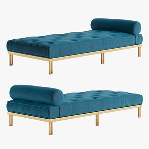 Velvet Daybed 3D model