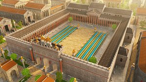 3D model Temple of Peace Rome Complex