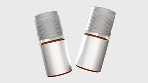 Liquid Bottle 100ml Transparent 3D model