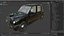 3D London Black Cab Taxi Simple Interior