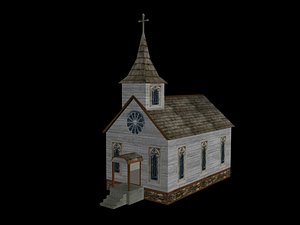 church building 3d max