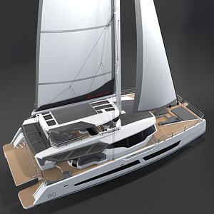 Fountaine Pajot 80 3D Catamaran 3D model