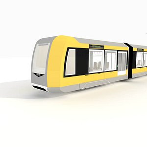 3d tram city model
