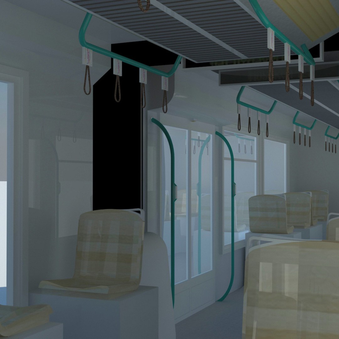 3d Tram City Model