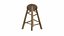 Old Wooden Dirty Stool Low-poly PBR