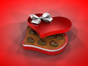 heart chocolate c4d