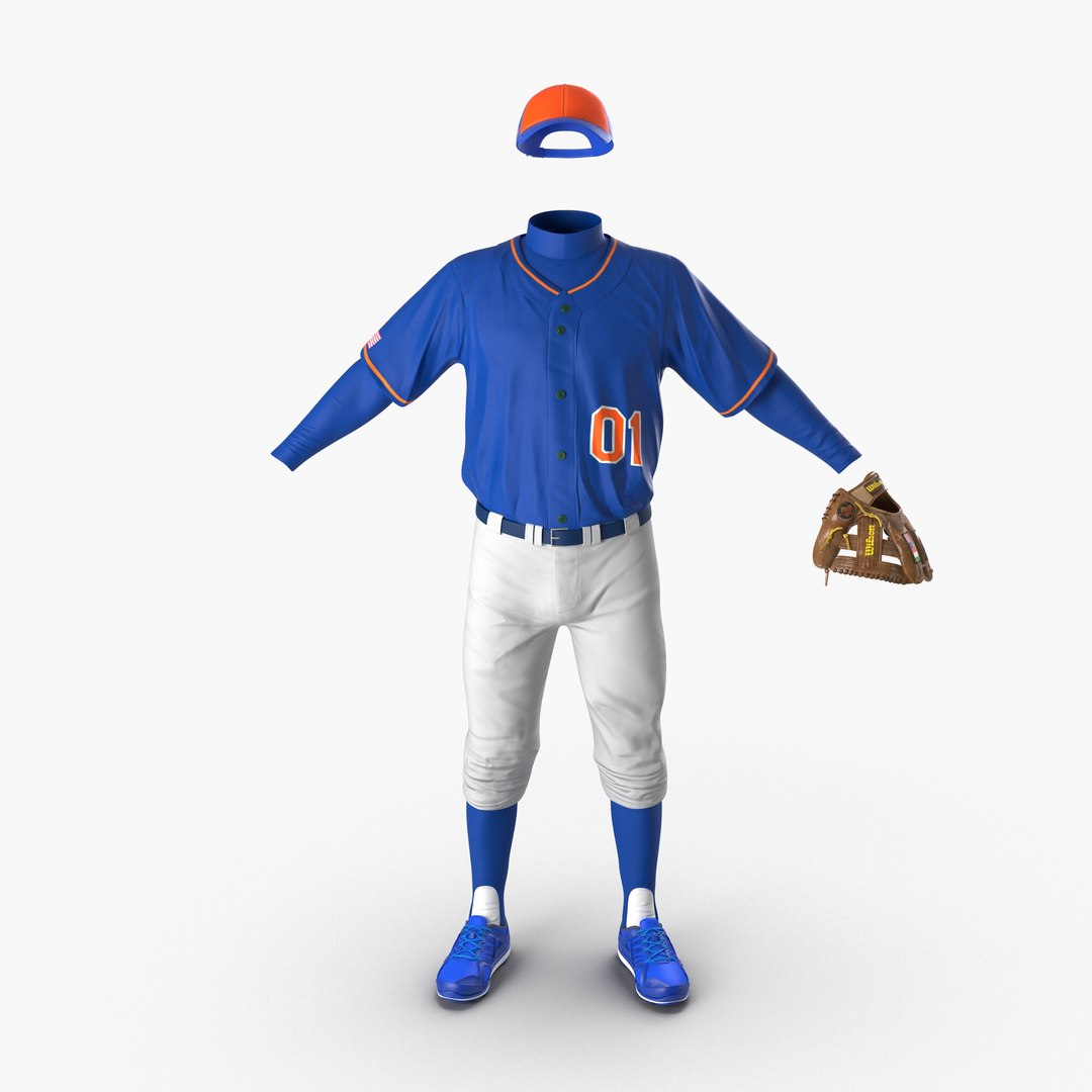 Baseball Player Outfit Generic 6 3D model preview