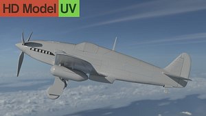 3D Kawasaki-ki-61 model