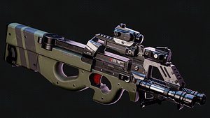 3D FN P90 model