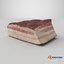 3D Smoked pork belly model