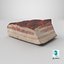 3D Smoked pork belly model