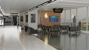 Airport Interior Scene