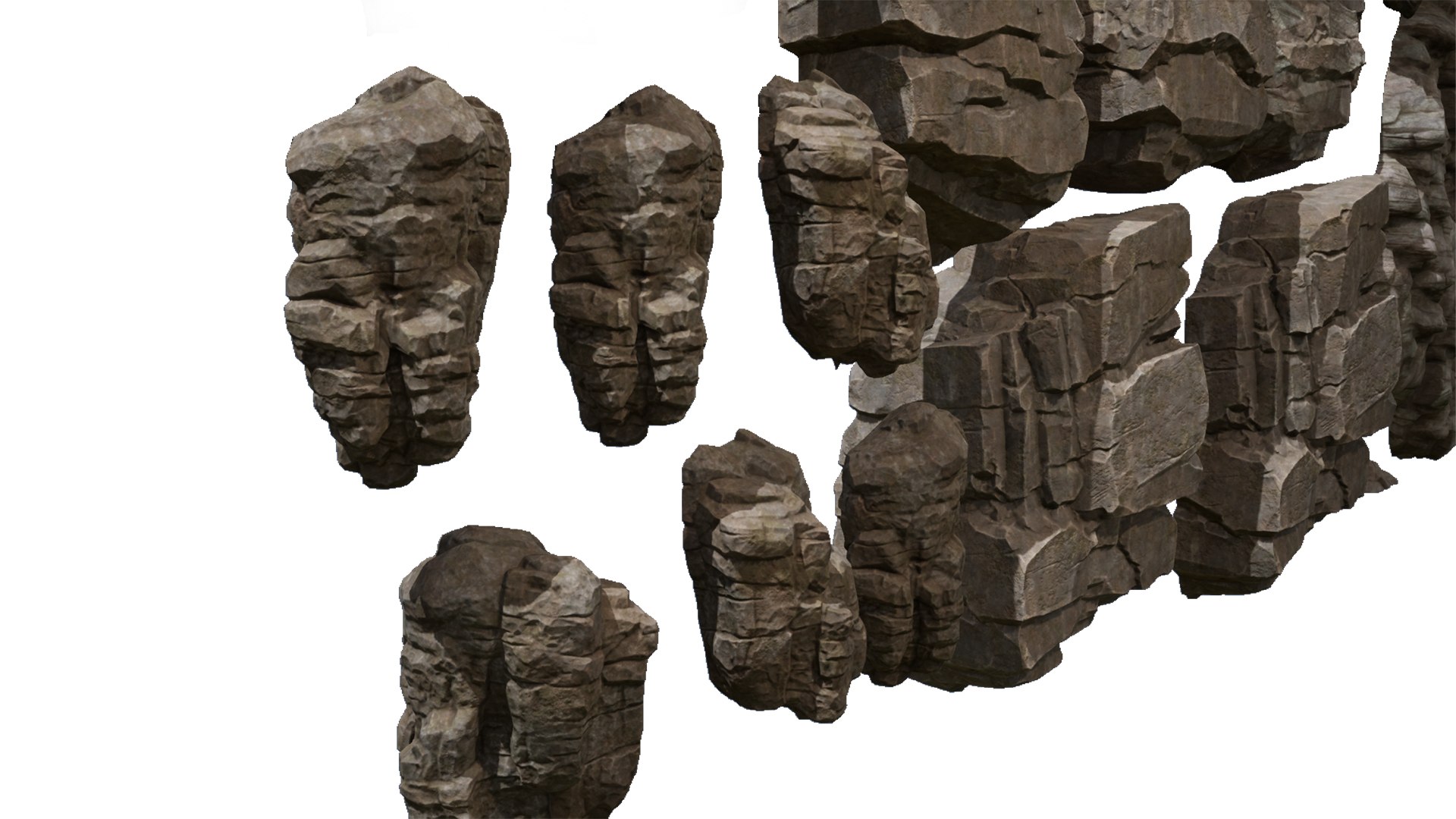 Realistic Rocks Collection 3D Model - TurboSquid 2198213