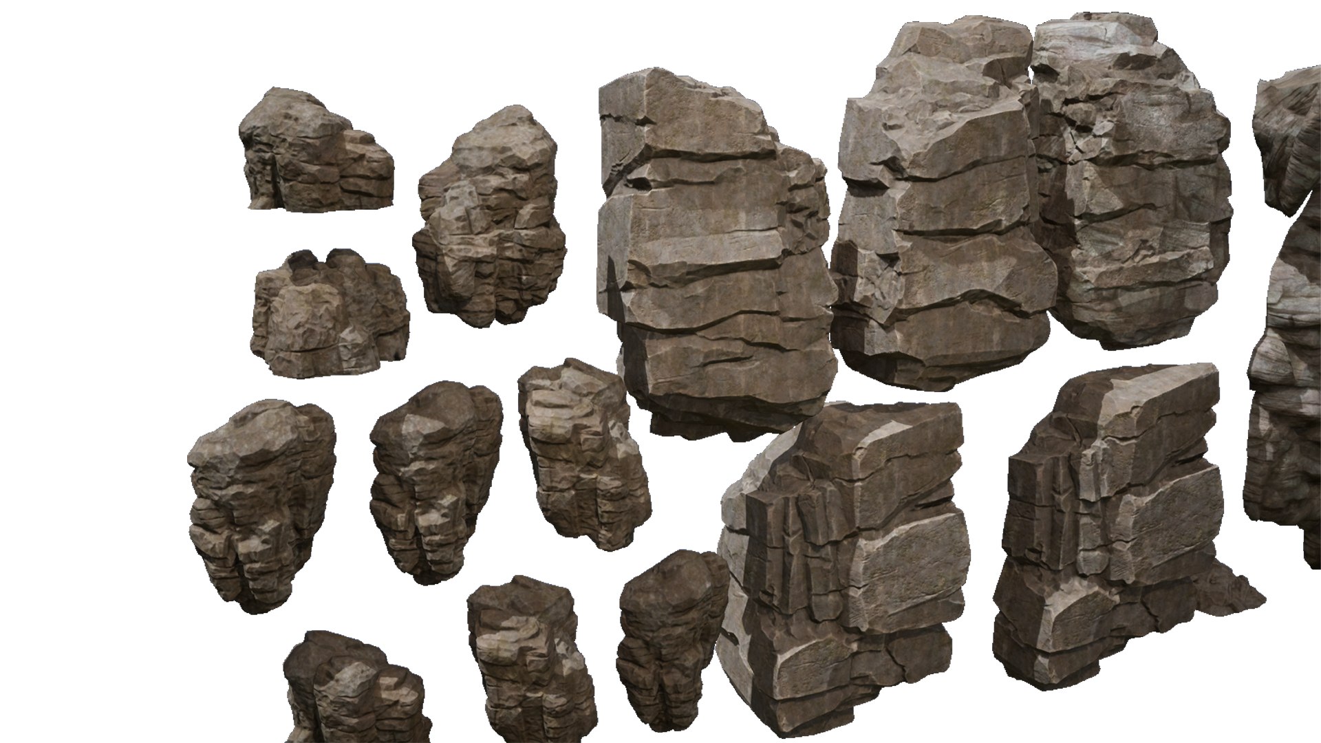Realistic Rocks Collection 3D Model - TurboSquid 2198213