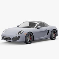 Porsche Boxster 2013 lowpoly