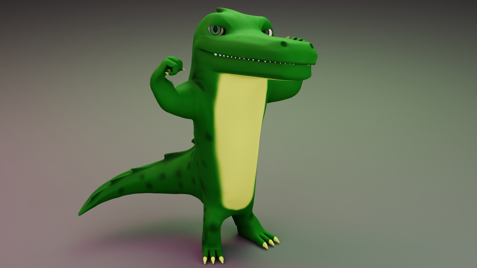 3D Cartoon Stylized Crocodile - TurboSquid 2135616