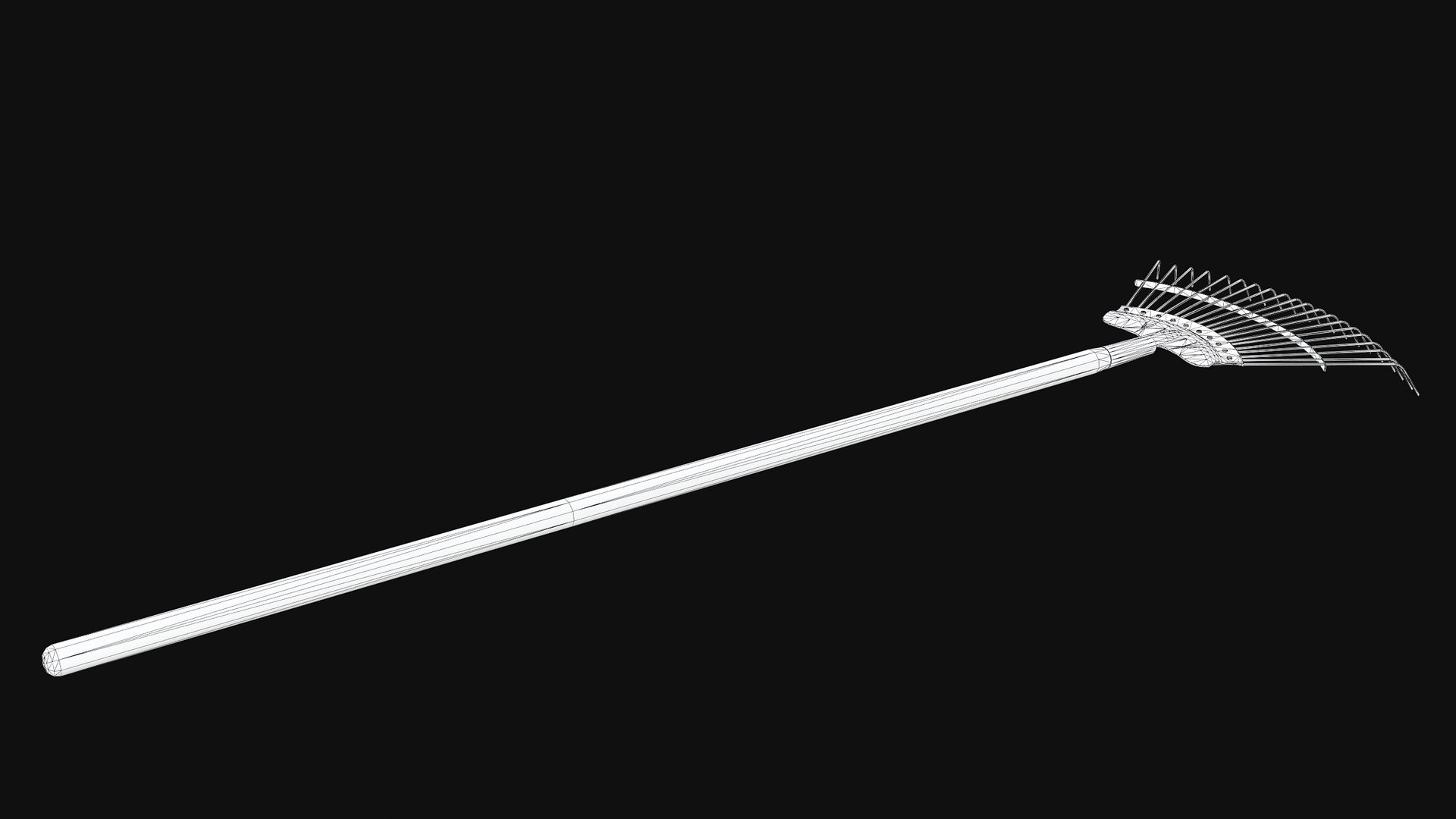 Rake Gardening Tool Model - TurboSquid 2212534