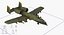 Fairchild Republic A-10 Thunderbolt II Green Modèle 3D