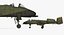 Fairchild Republic A-10 Thunderbolt II Green Modèle 3D