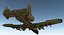 Fairchild Republic A-10 Thunderbolt II Green Modèle 3D