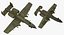 Fairchild Republic A-10 Thunderbolt II Green Modèle 3D