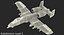 Fairchild Republic A-10 Thunderbolt II Green Modèle 3D