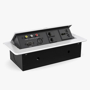 Office Furniture Tabletop Switch Socket Grey