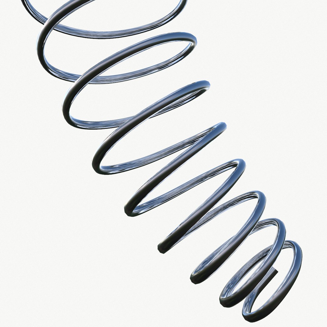 Metal Spiral Spring 3D Model - TurboSquid 1410569
