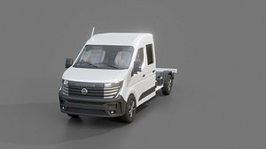 3D Nissan Interstar CrewCab Chassis model