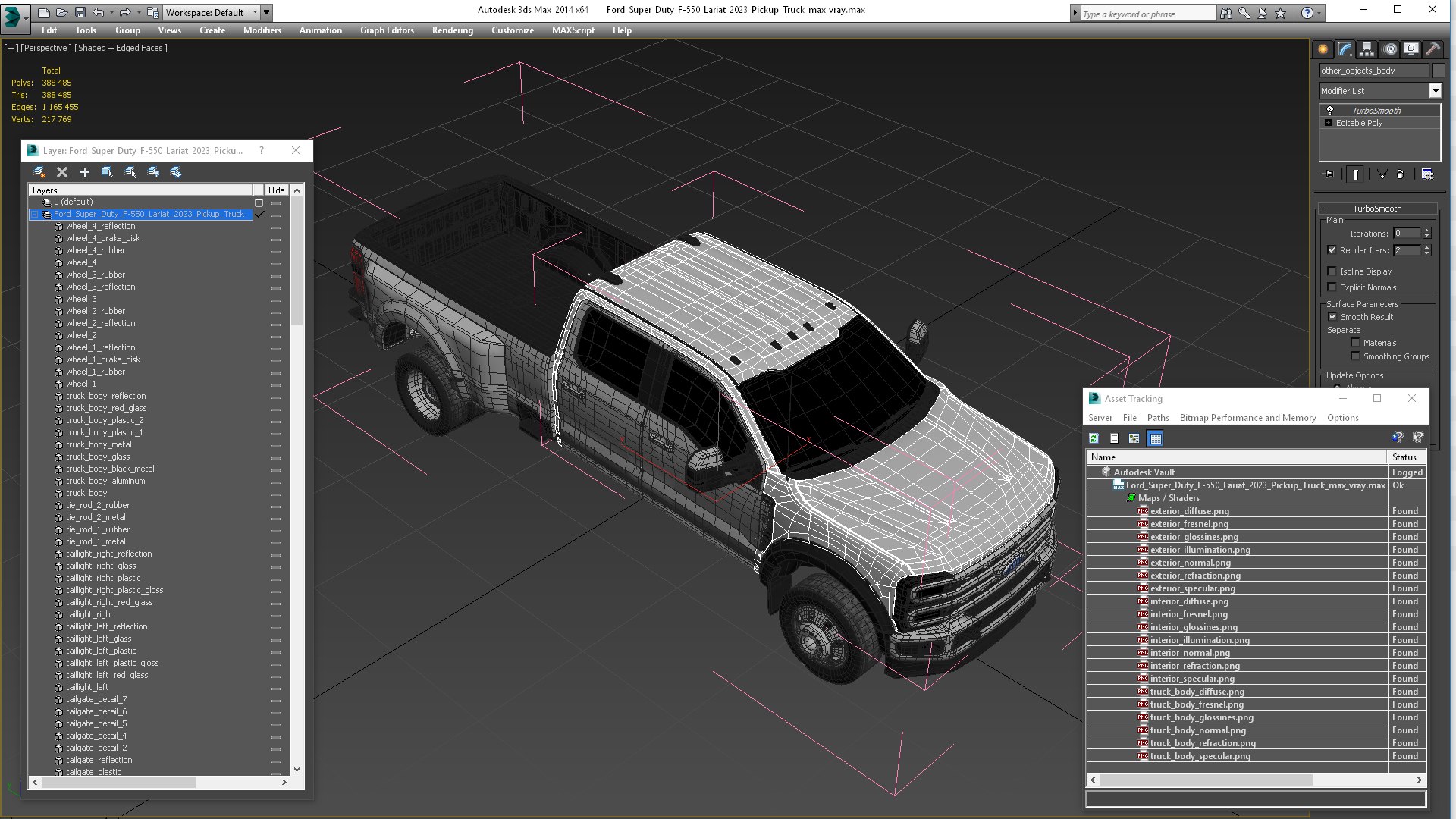 3D Model Ford Super Duty F-550 Lariat 2023 Pickup Truck - TurboSquid