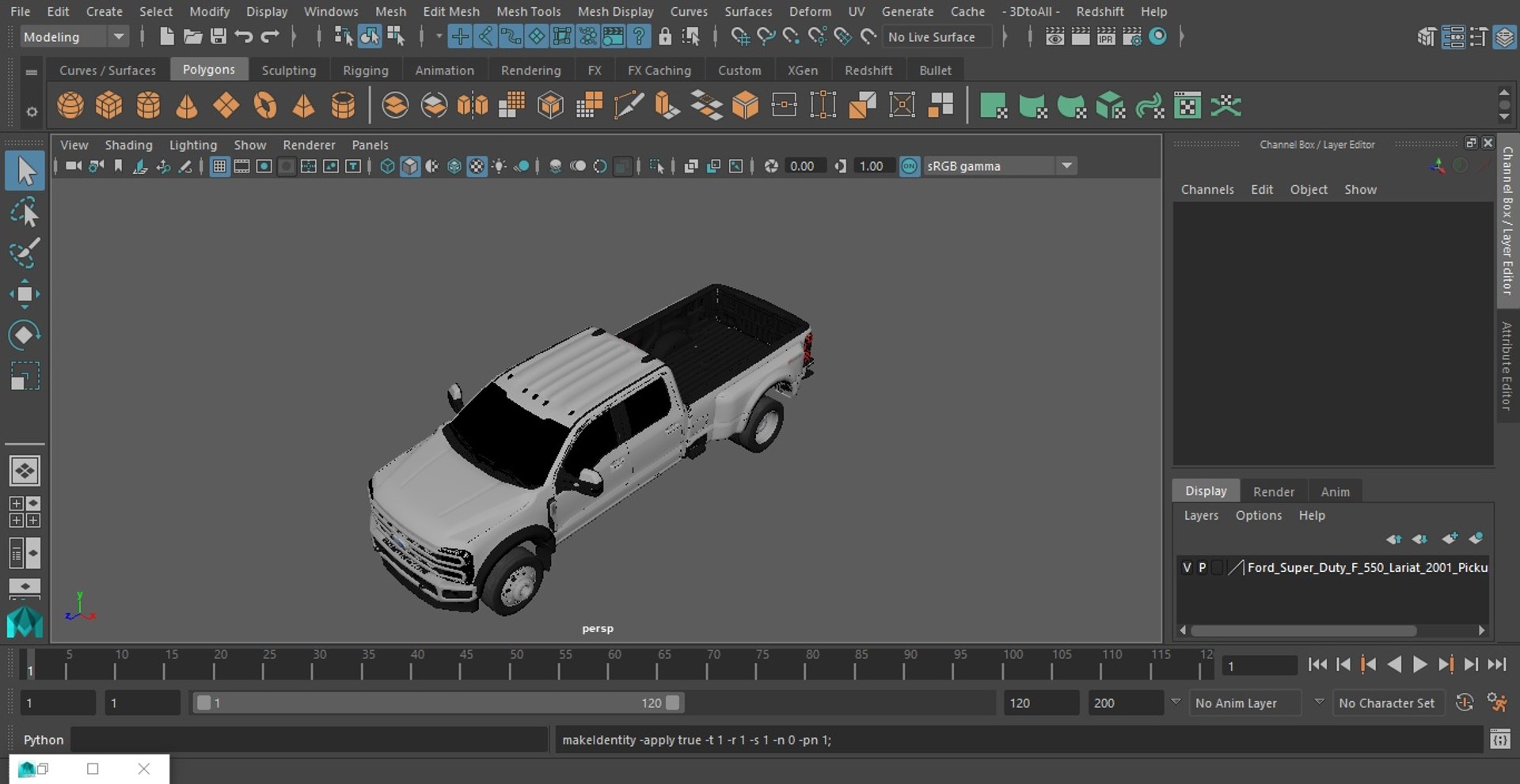 3D Model Ford Super Duty F-550 Lariat 2023 Pickup Truck - TurboSquid