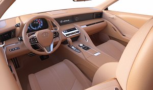3D lexus car interior
