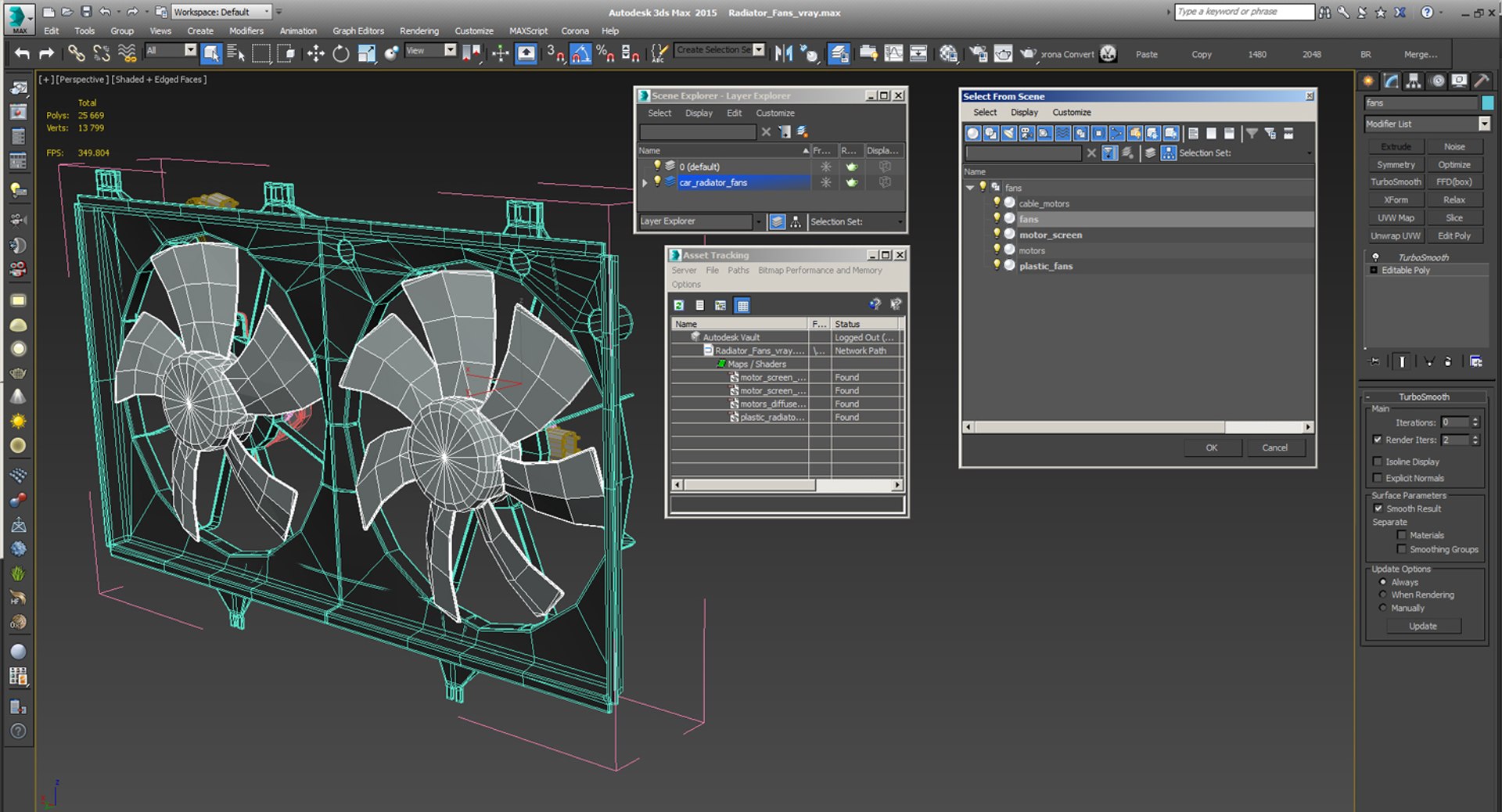 Radiator Fans 3D Model - TurboSquid 1302166