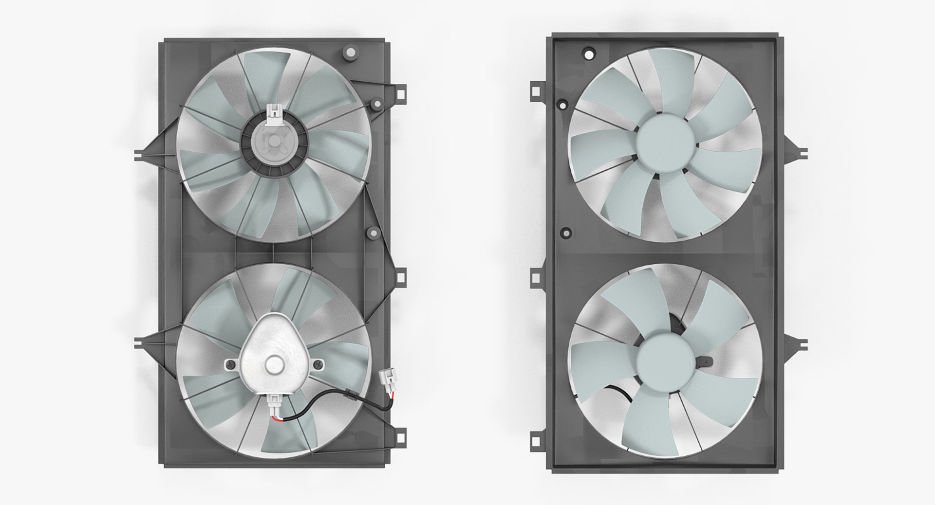 Radiator Fans 3D Model - TurboSquid 1302166