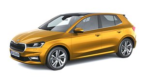Skoda Fabia 2025 with Interior 3D model