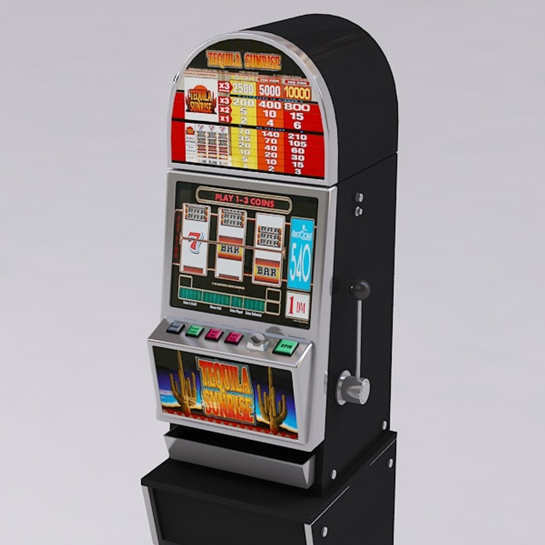 slot machine 3d model