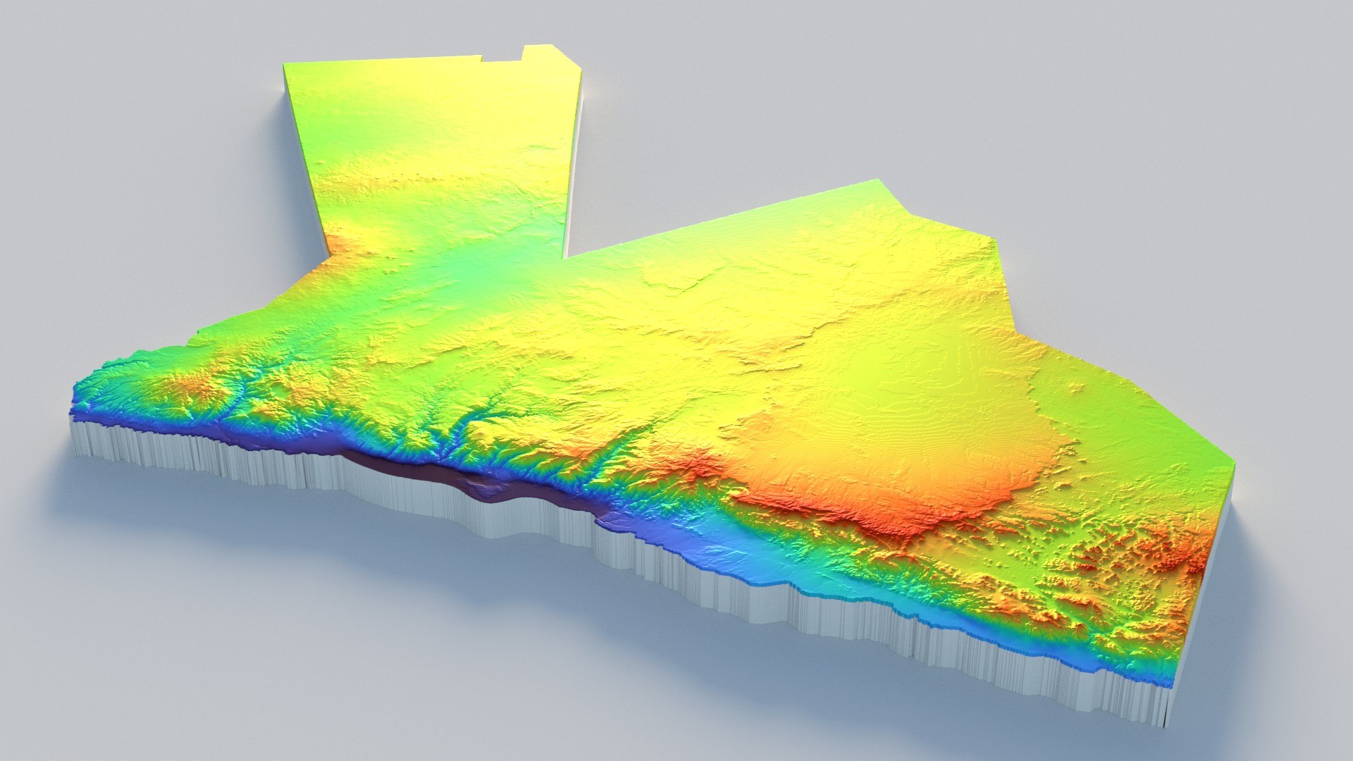 3D Model Jordan Terrain Map - TurboSquid 2336211